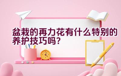 盆栽的再力花有什么特别的养护技巧吗？