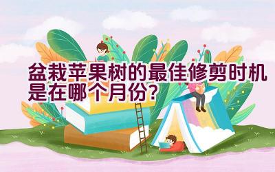 盆栽苹果树的最佳修剪时机是在哪个月份？插图