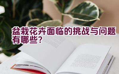 盆栽花卉面临的挑战与问题有哪些？插图