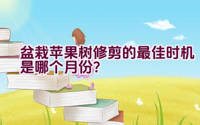 盆栽苹果树修剪的最佳时机是哪个月份？插图