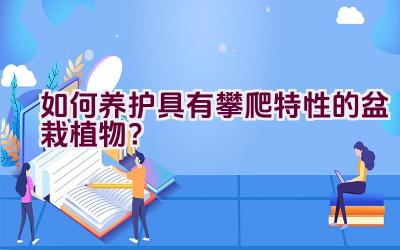 如何养护具有攀爬特性的盆栽植物？插图